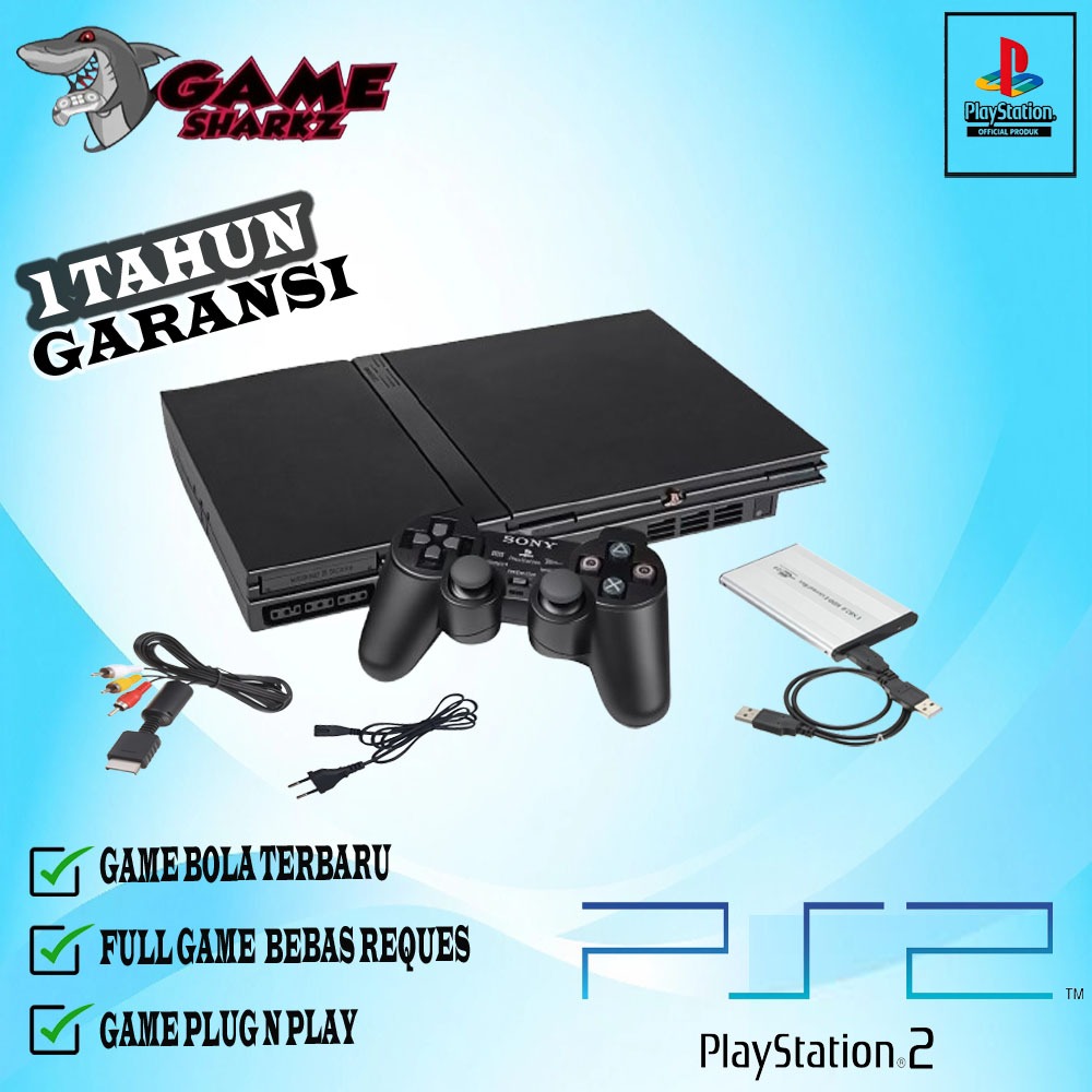 PAKET PS2 SLIM LENGKAP PLAYSTATION 2