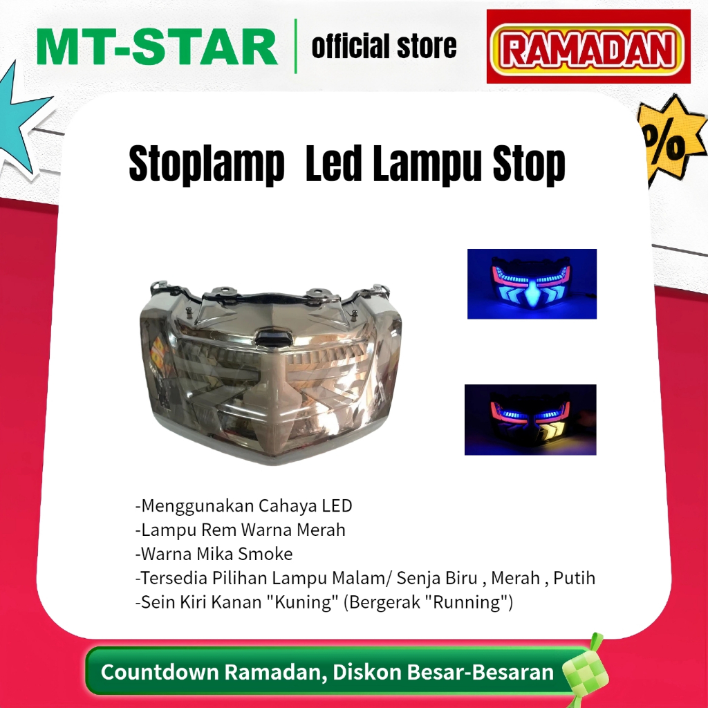 MT STAR  Stoplamp Nmax Led Lampu Stop Nmax Lama Led Lampu Belakang Model Terbaru