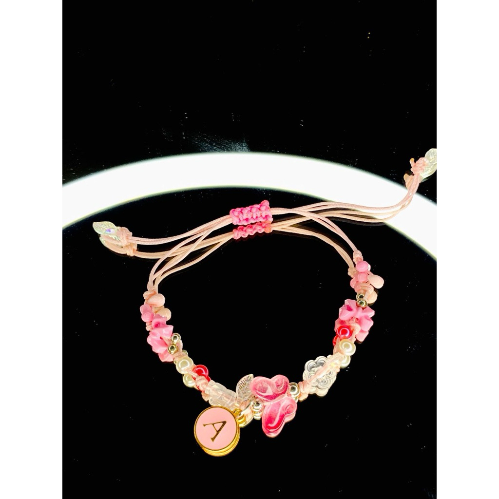 Bracelet Pink Inisial