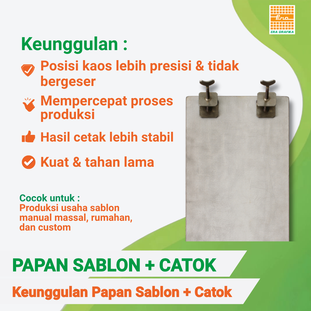 ALAT SABLON | PAPAN SABLON + CATOK