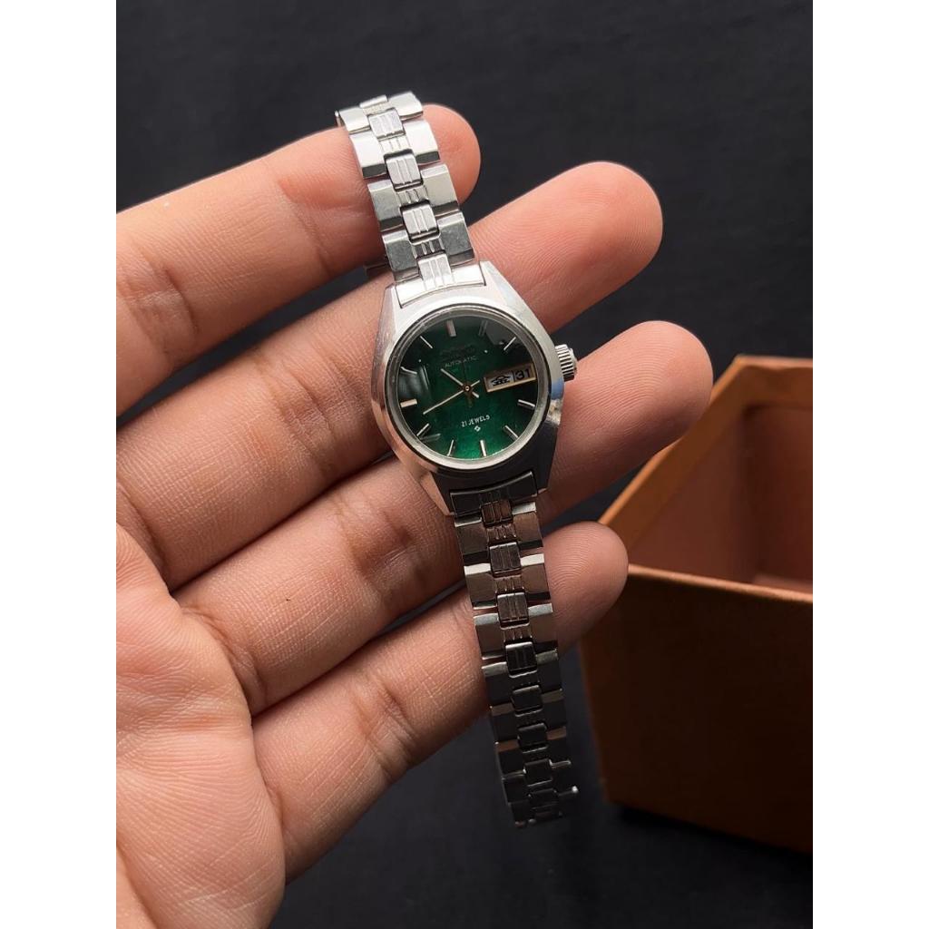 Jam Tangan Vintage Seiko Automatic Green Dial