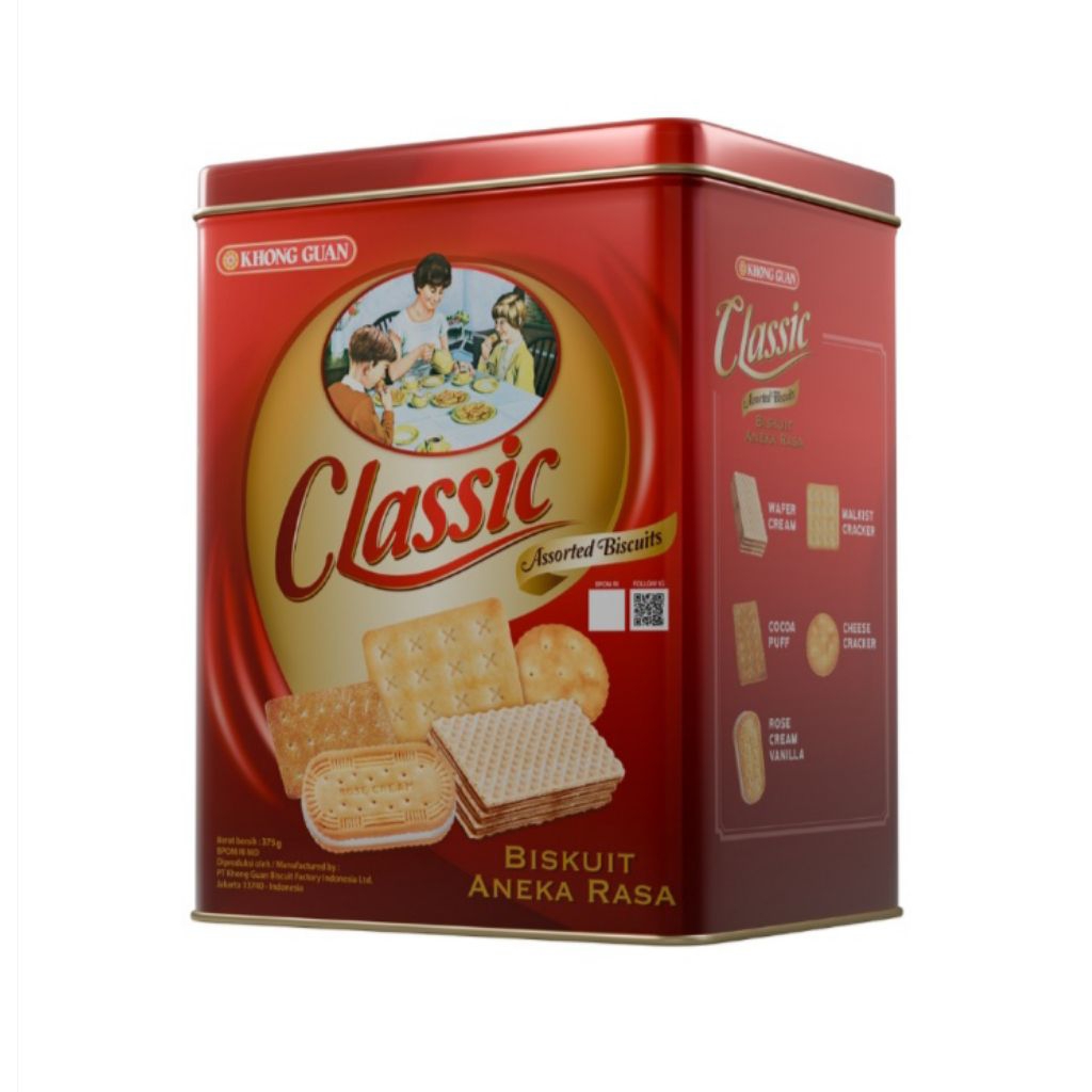khong Guan classic biskuit assorted kaleng 375gr