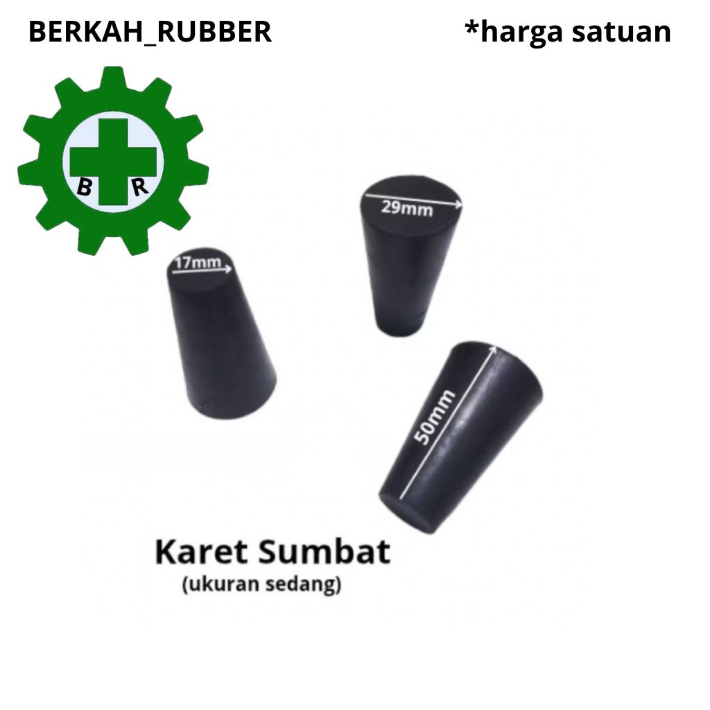 KARET SUMBAT SEDANG TUTUP BAK MANDI / STOPER SEDANG