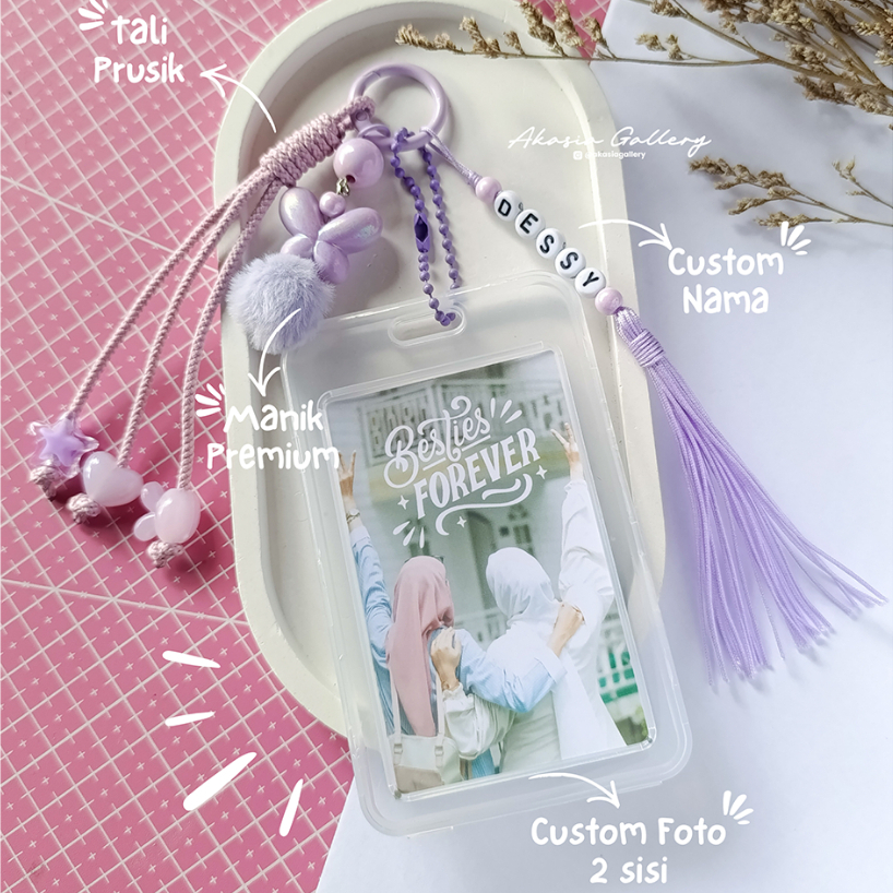 GANTUNGAN KUNCI FOTO & NAMA / GANTUNGAN TAS CUSTOM FOTO & NAMA