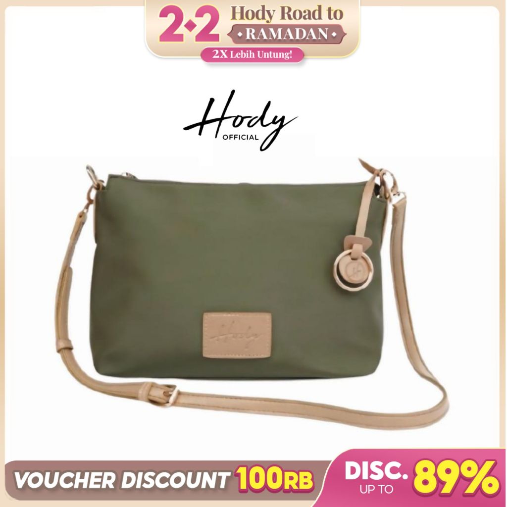 Hody - Tas Selempang Wanita Terbaru Tas Hody Best Seller Tas Wanita Kekinian Sling Bag HP Wanita - F
