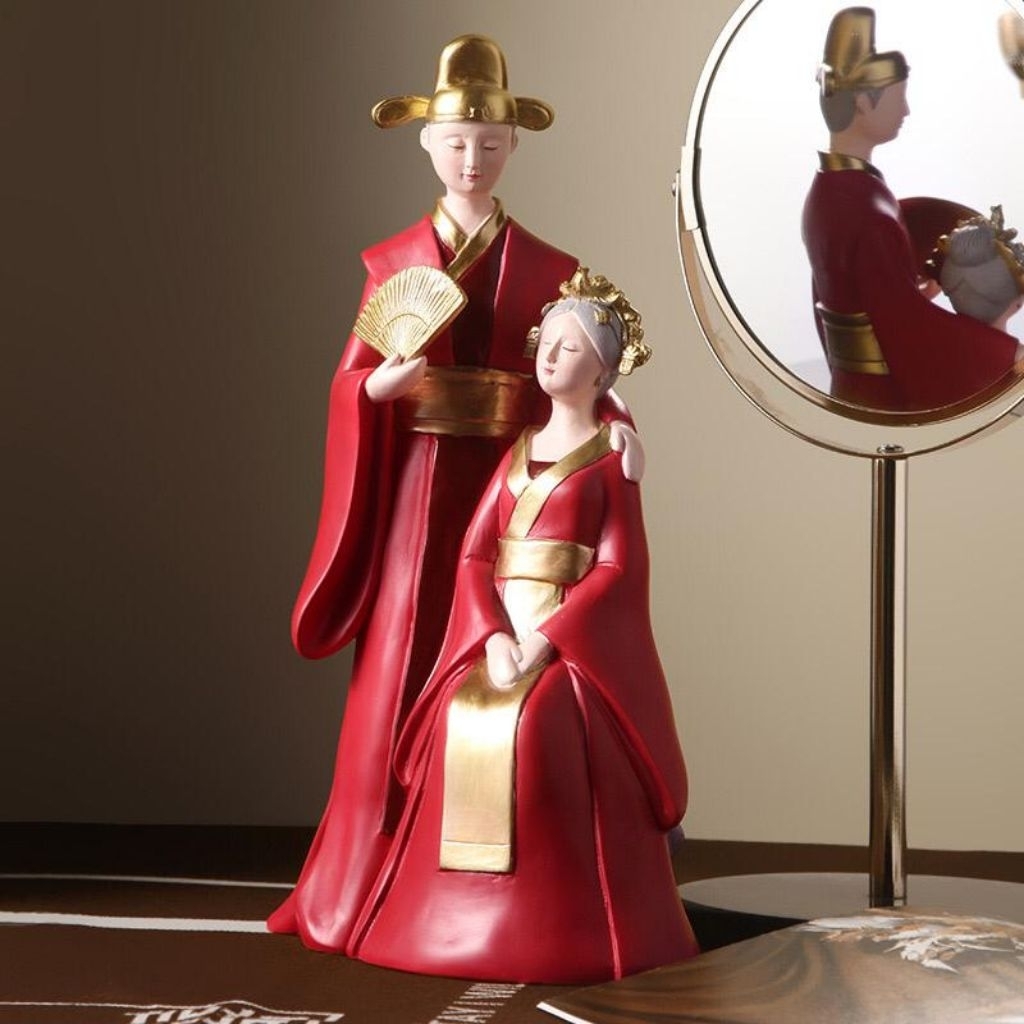 TTC CHW Pajangan Patung Pengantin / Chinese Wedding Decoration / Pajangan Couple Wedding / Pajangan 