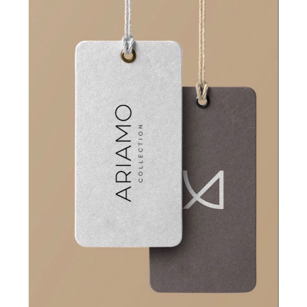 Hang Tag Polos - Hang Tag Baju - Han Tag Celana - Han Tag Label Bahan Tebal