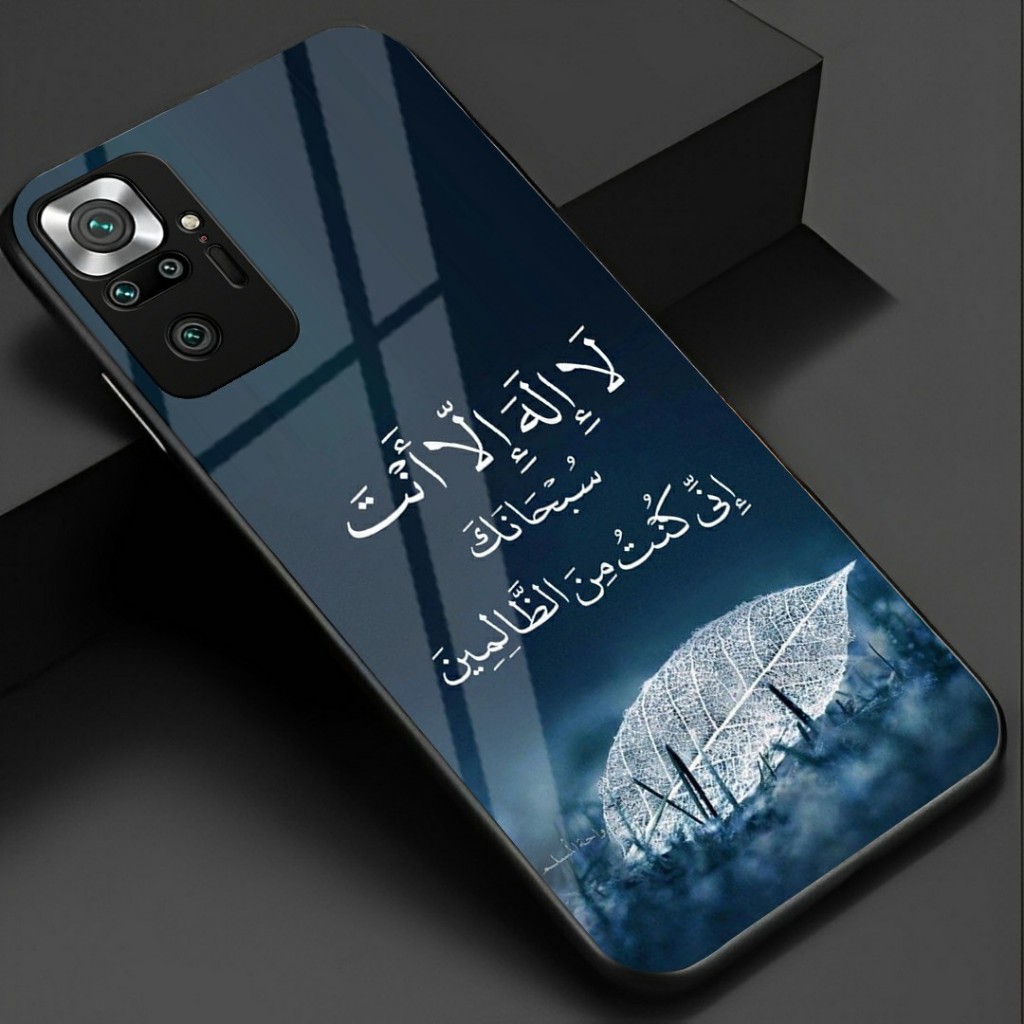 Softcase Kaca Redmi Note 10 Note 10 Pro 10s - casing - Casing Redmi - Kesing Motif Islami (U 550)