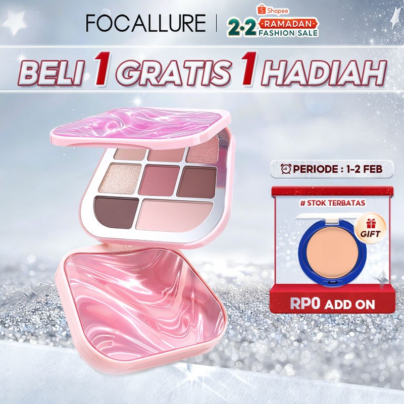 [NEW]FOCALLURE 8-color Eyeshadow Palette Matte Shimmer High Pigment Silky Texture