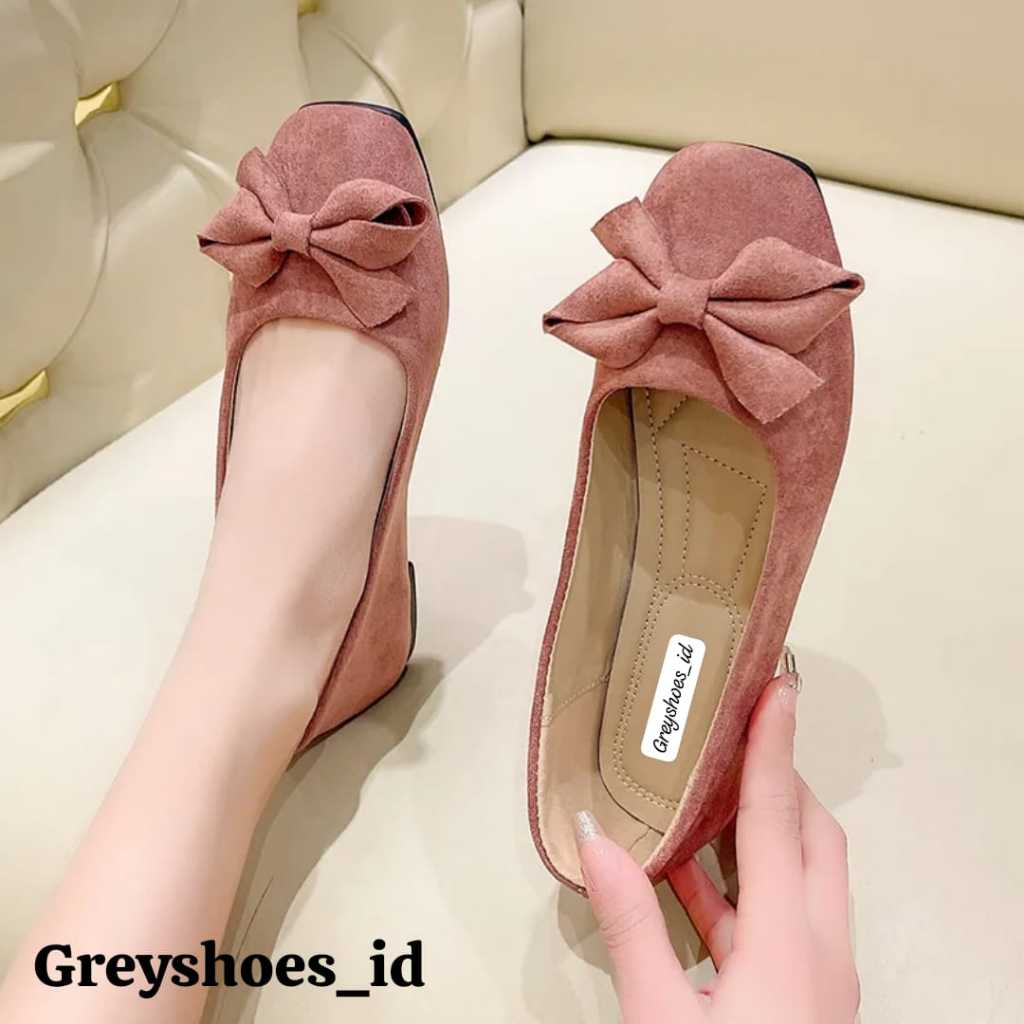 Greyshoes_id Sepatu Balet Bahan Import / Sepatu Sandal Wanita Rajut / Sepatu Flat Shoes Empuk