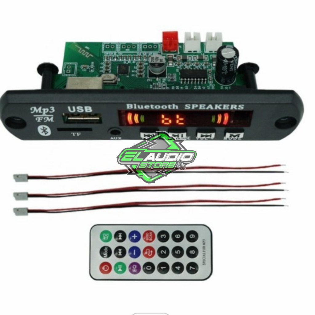 Amplifier MP3 2x15W 12V Bluetooth MP3 Decoder Board FM Audio MP3 Module