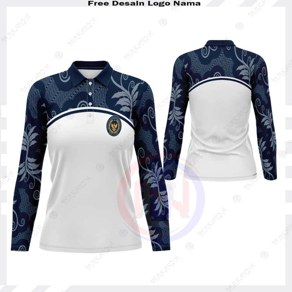 Kaos Polo Wanita KEMENIMIPAS / Jersey olahraga KEMENIMIPAS Fullprint / Baju KEMENIMIPAS Fullpritn