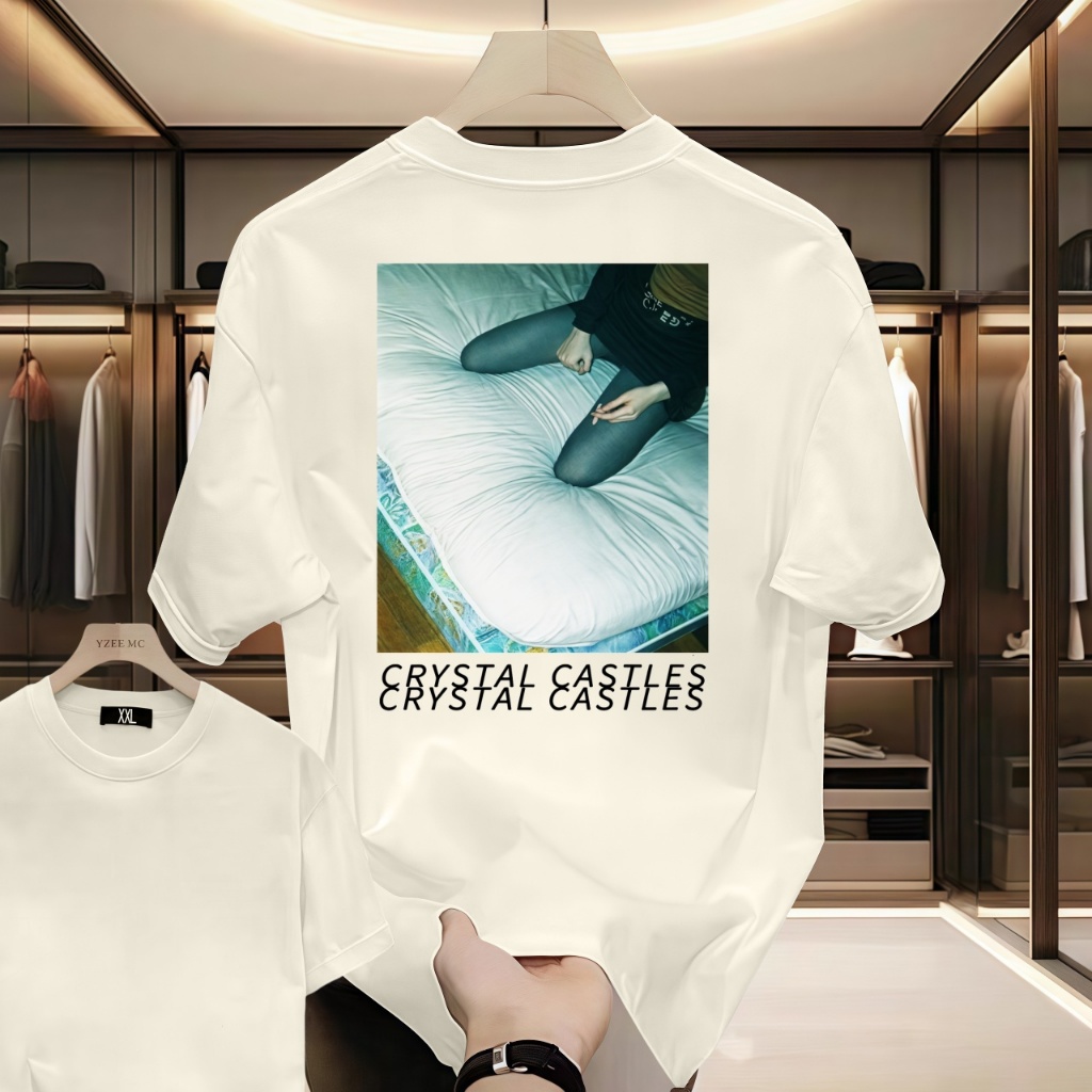 CRYSTAL CASTLES DOE DEER Hitam Unisex T-shirt Ukuran