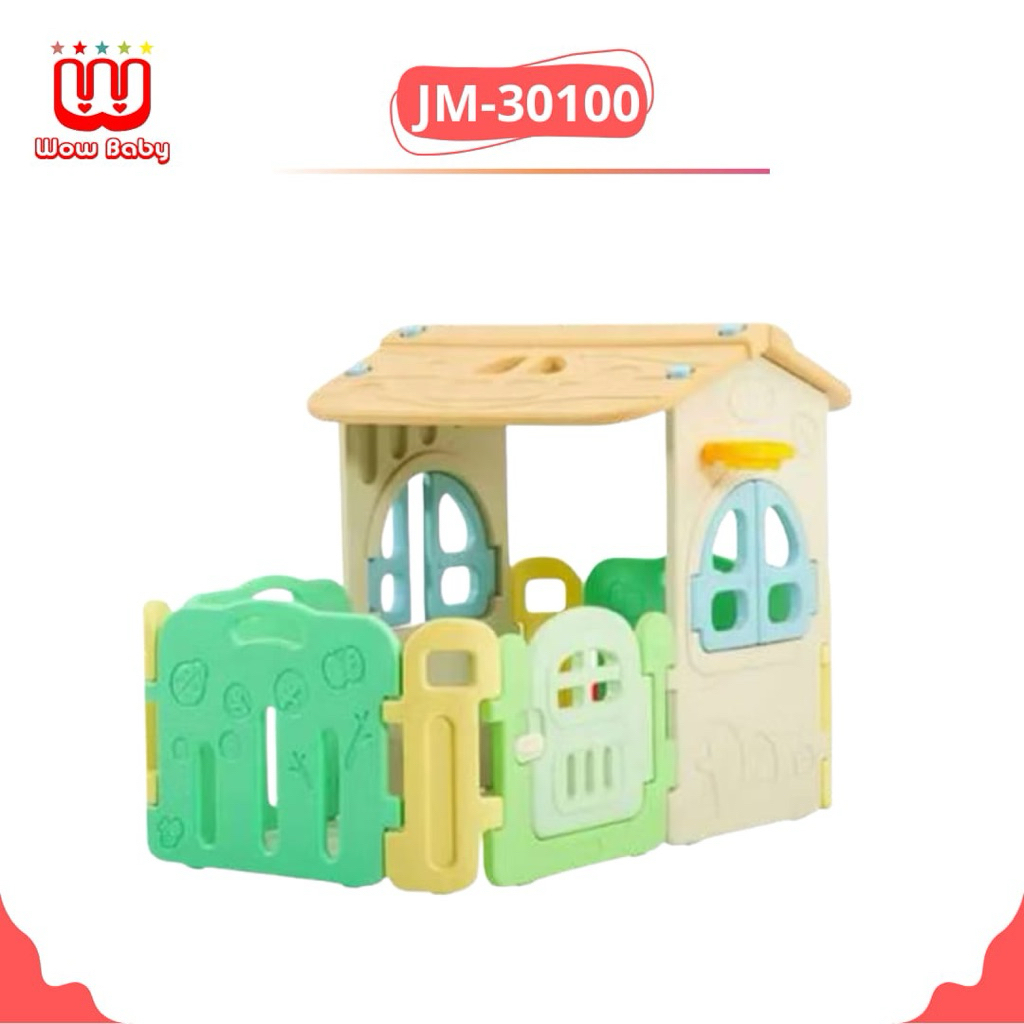 JM PLAYPEN JM-30100 MAINAN RUMAH RUMAHAN ANAK PLAYHOUSE PAGAR PLAYGROUND SET LUCU