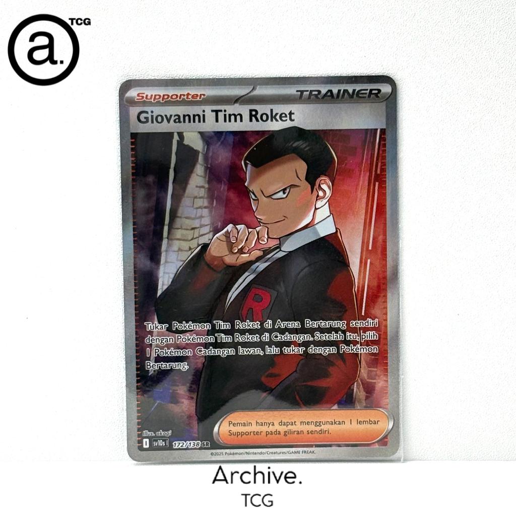 Giovanni Tim Roket SR (172/138) Pokemon Indonesia ~ Kehadiran Juara SV10S