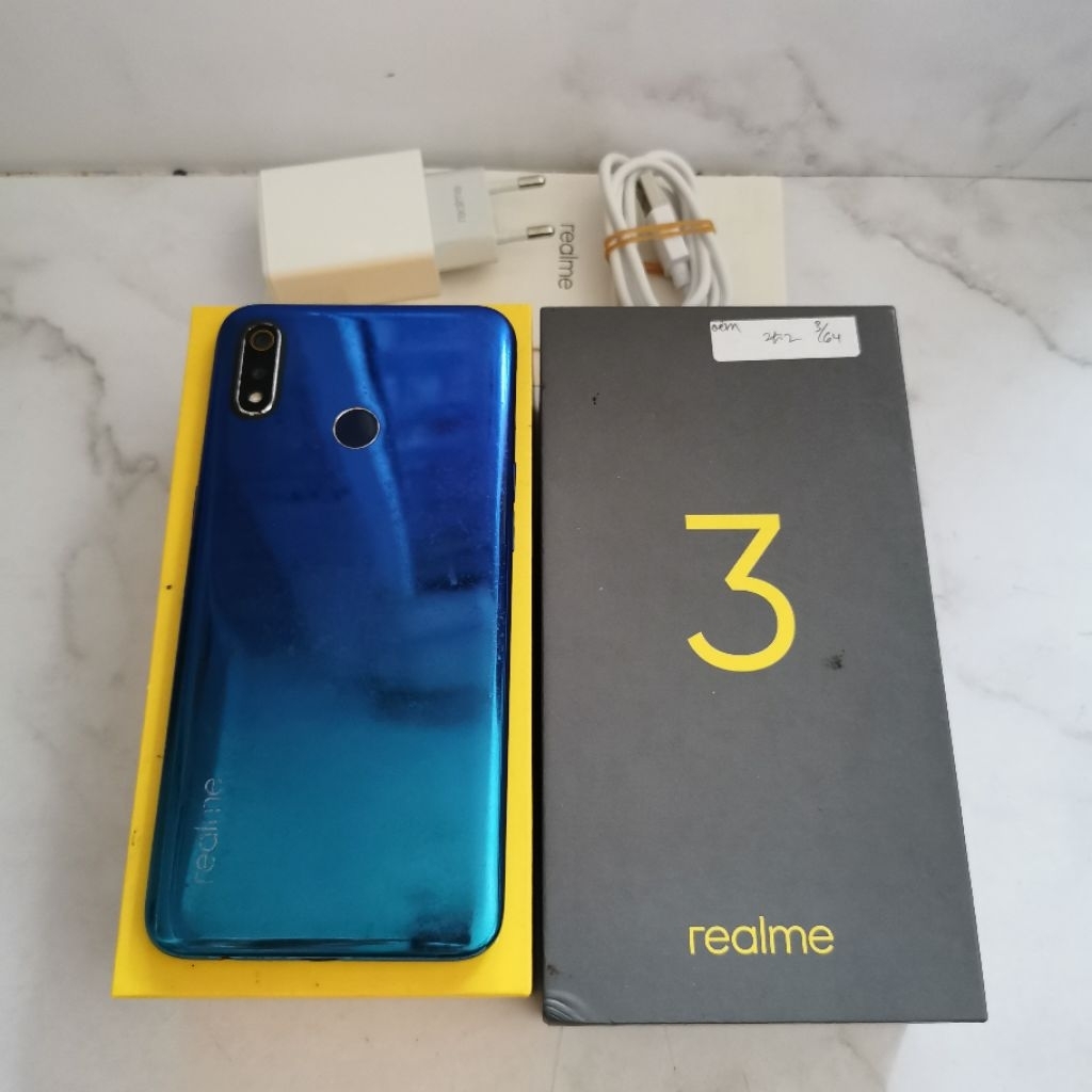 Realme 3 ram 3GB 64GB Bekas - Fullset Resmi second