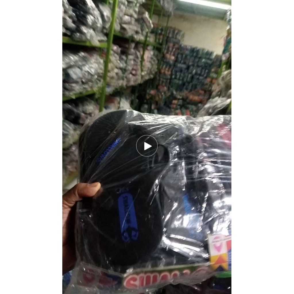 sandal swallow hitam original lusinan