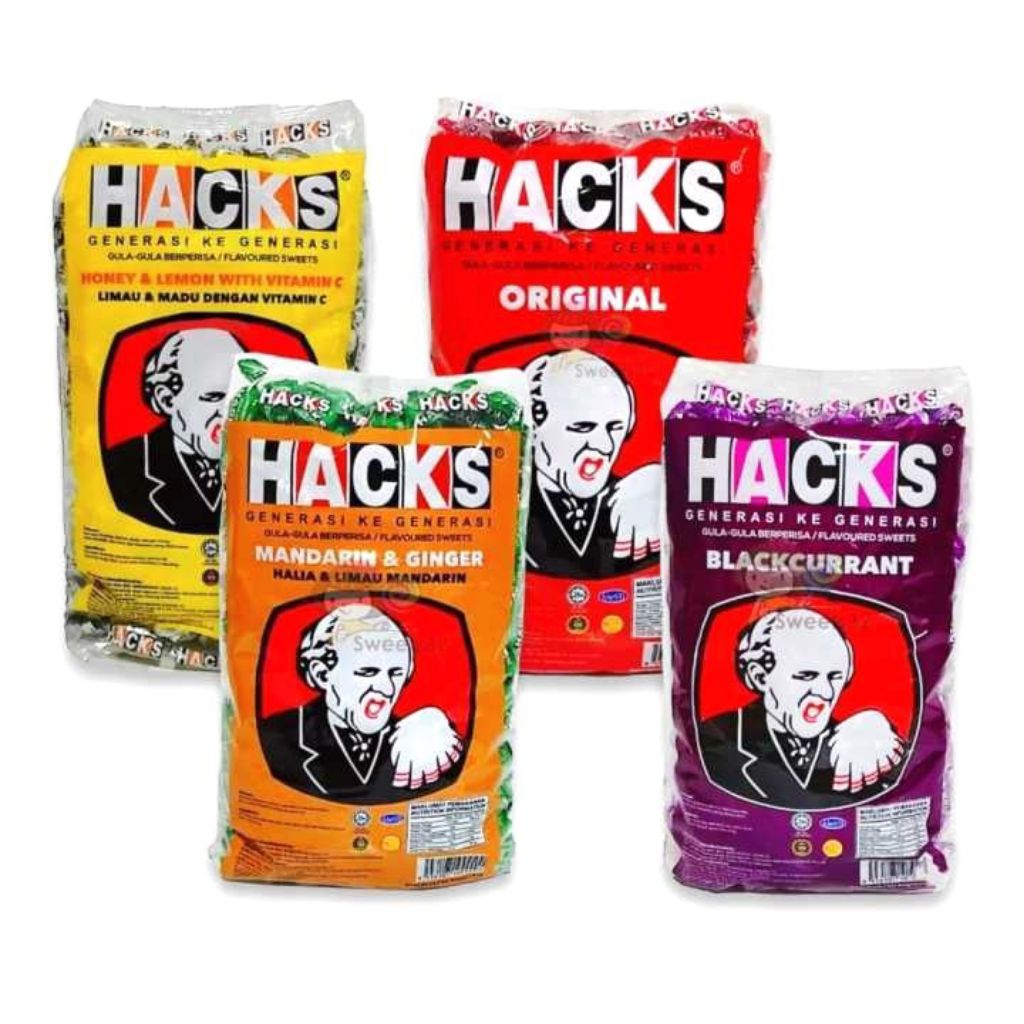 HACKS Permen Malaysia 20 pcs 84 gr • Original Hex Heks Pedas Batuk Pelega Tenggorokan Mint Merah Put