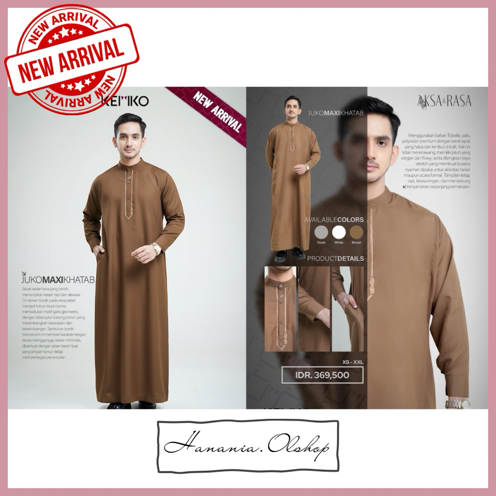 DISKON RABBANI - NEW ARRIVAL Juko Maxi Khatab Mst Rabbani | baju koko rabbani | jubah koko rabbani