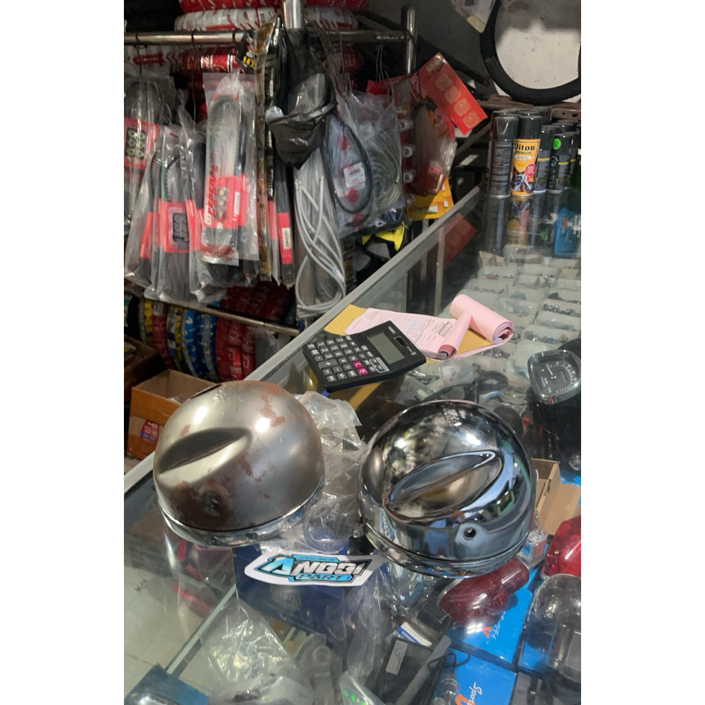 Batok lampu depan Honda CB125 CB 125 PSP SAKATECH detail Original PNP Lampu jute daymaker 5,57 inch 