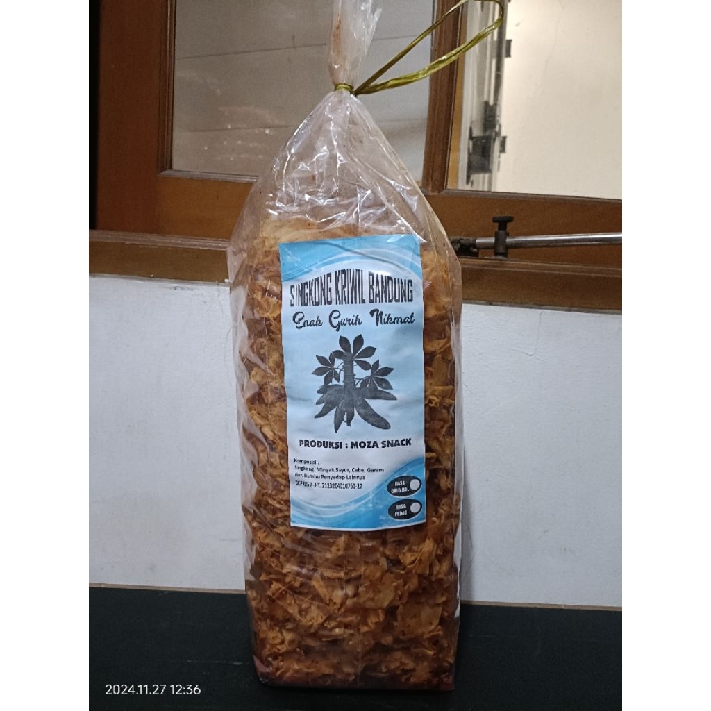 singkong kriwil pedas