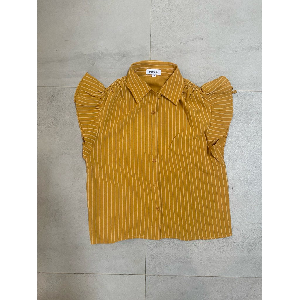 kemeja kuning pomelo