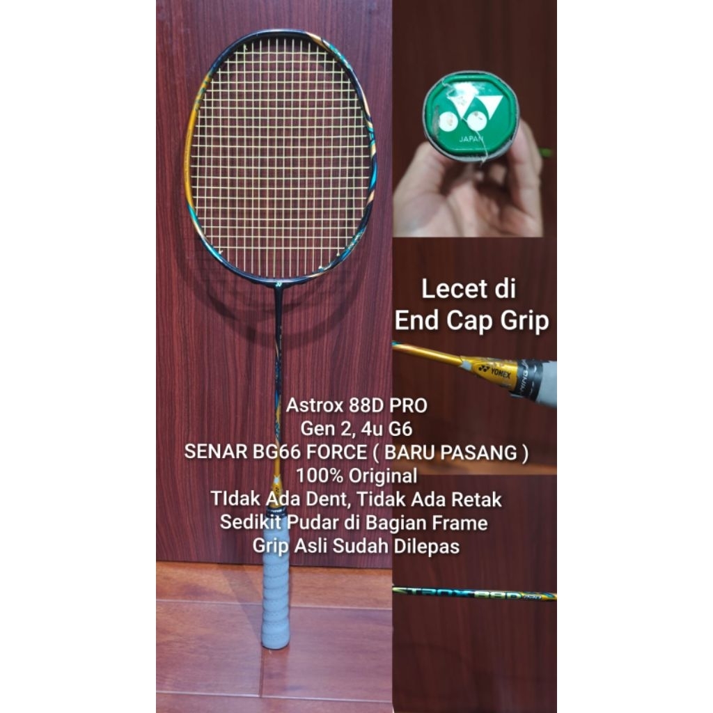 BEKAS - SEPERTI BARU - Yonex Astrox 88D Pro Gen 2 Raket Bulutangkis Badminton Racket