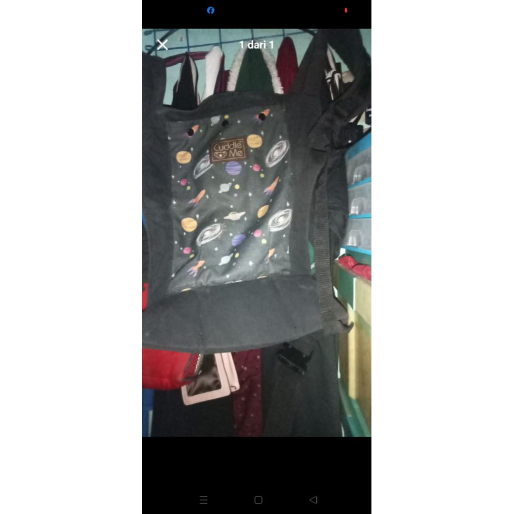 gendongan cuddle me lite carrier preloved