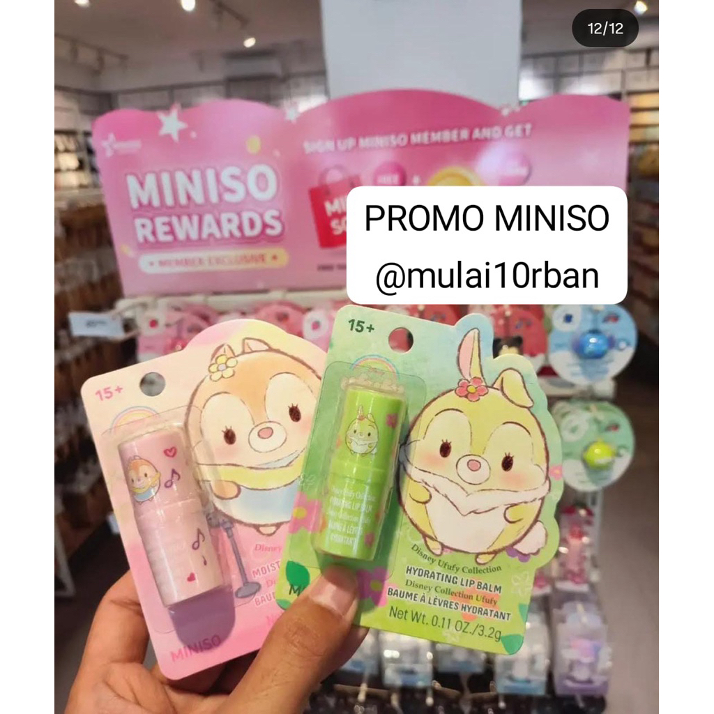miniso hydrating lip balm disney ufufy collection lipbalm