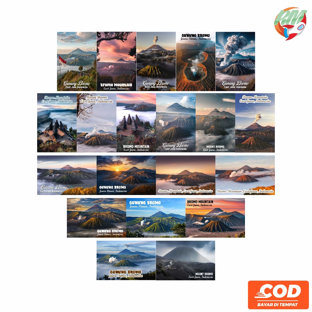 FRIDGE MAGNET SOUVENIRS || Magnet Tempelan Kulkas Indonesia Edisi Gunung Bromo