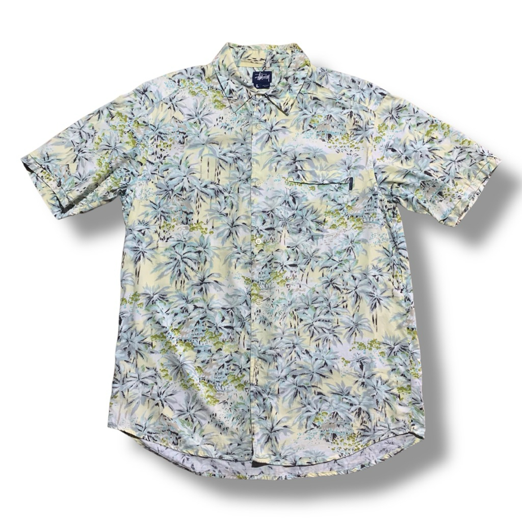 Vintage Stussy 90' Hawaiian Shirt Made in USA