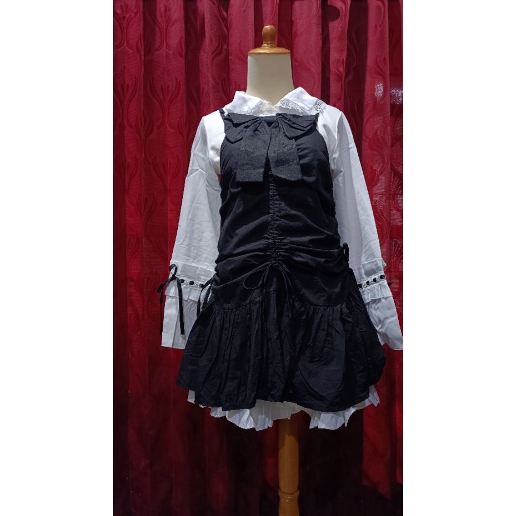 Dress Kawaii Lolita Putih Jirai Kei Style Set