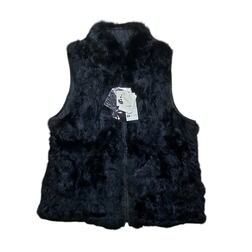 Masabardo bulu kelinci sutra reversible vest rompi second