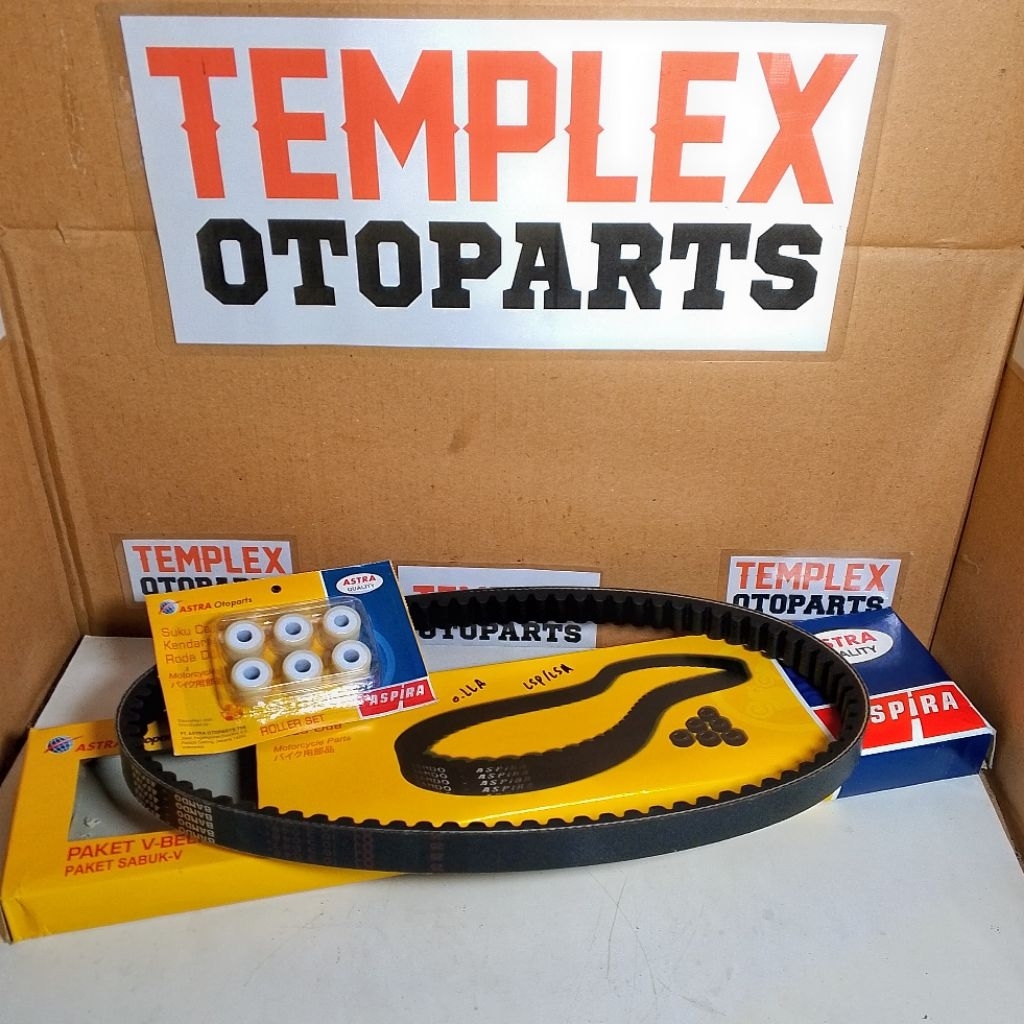 V-BELT KIT + ROLLER BEAT POP ESP 23100-K44-VOI BEAT 2017-2019 ASPIRA ORIGINAL