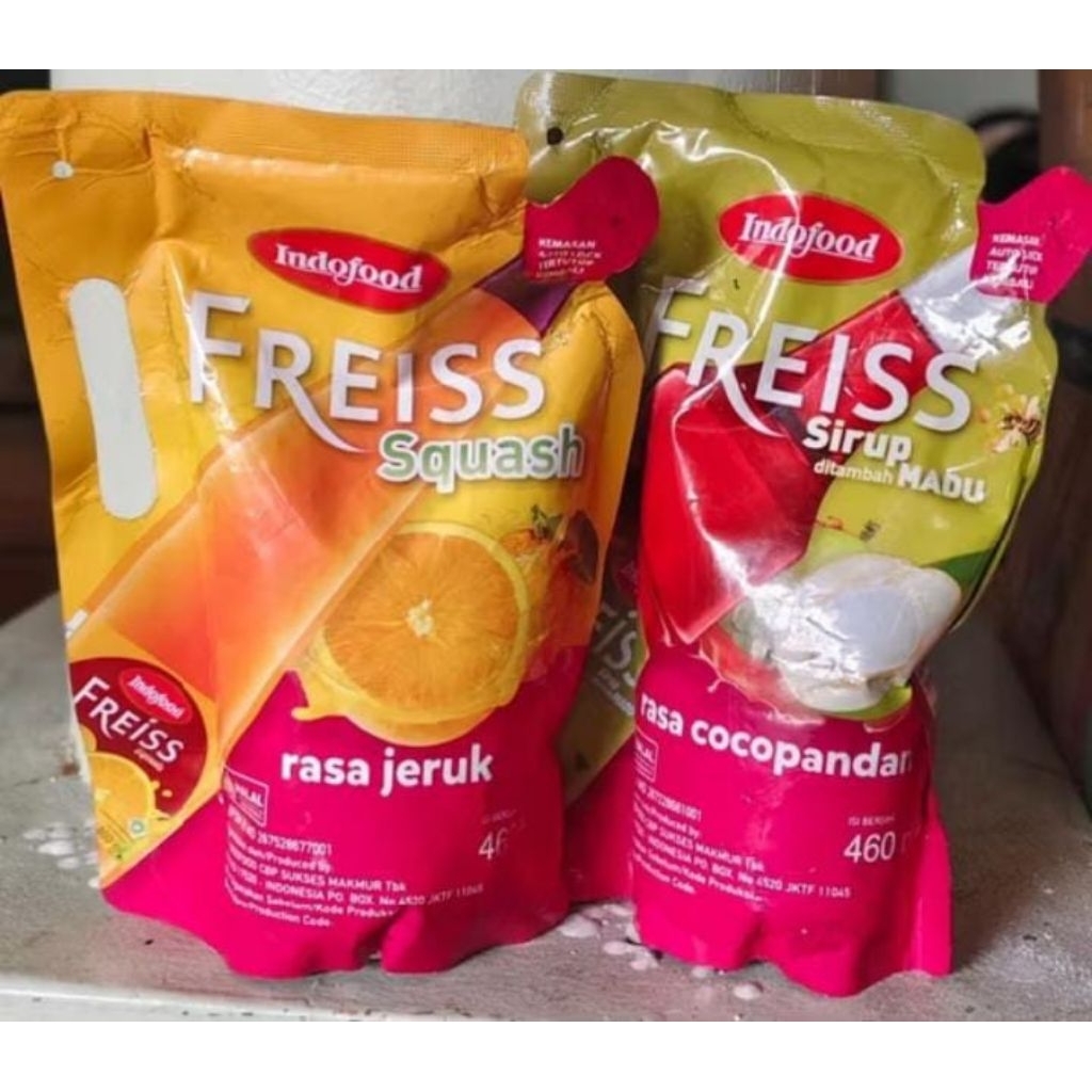INDOFOOD FREISS SQUASH PANDAN 460ml/BKS