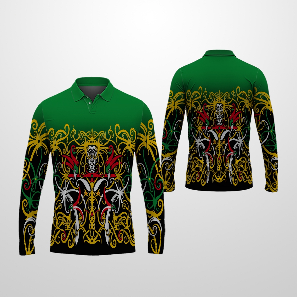 KAOS PRIA DAYAK KALIMANTAN KAOS JERSEY PRIA PRINT KEREN