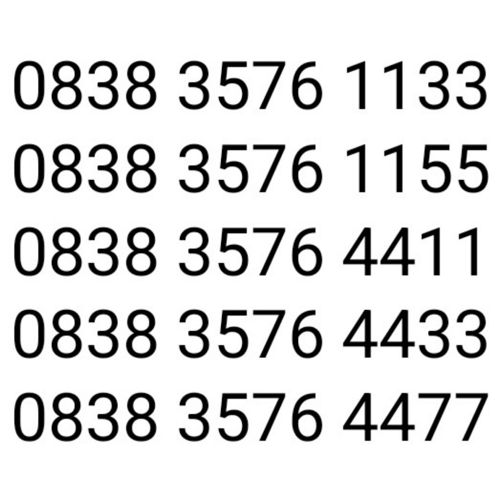 Nomor Cantik Axis 4G 12 Digit Murah Termurah Non Paket Data bukan 11 Digit 10 Angka