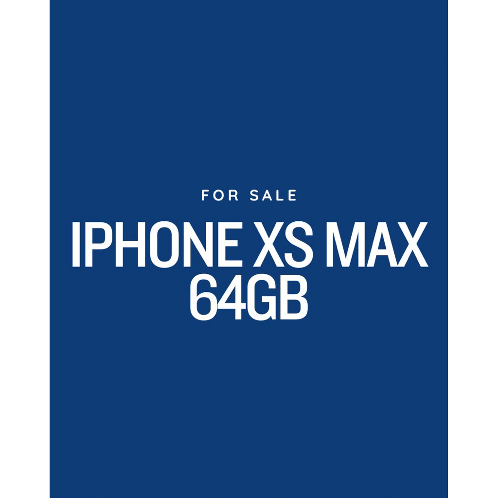 IPHONE XS MAX 64GB SECOND