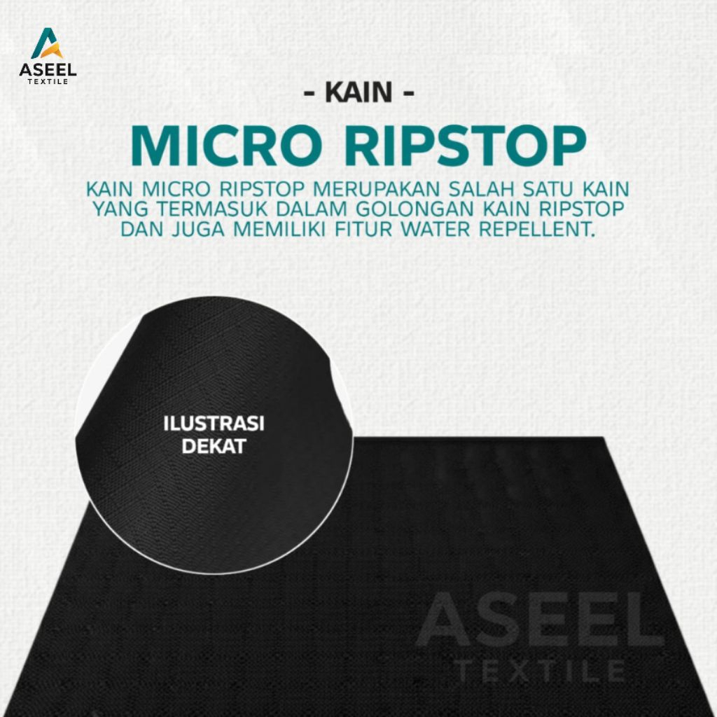 Kain Micro Ripstop - Bahan Jaket Polyester - Kain Jaket Outdoor Dll