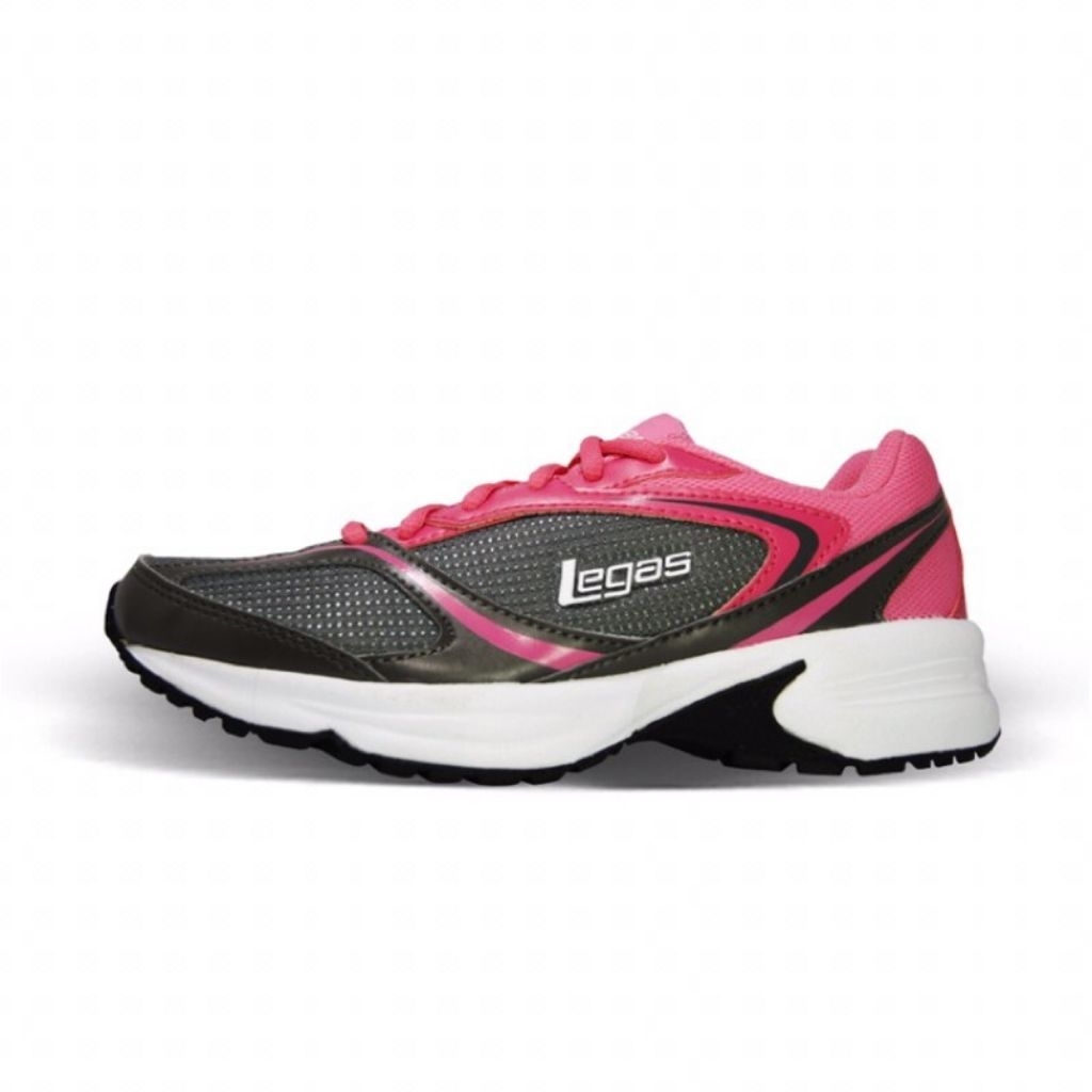 Sepatu League Legas Abu Pink Neptune La W Running Shoes Cewe Olahraga Wanita Original Sale Stok Lama