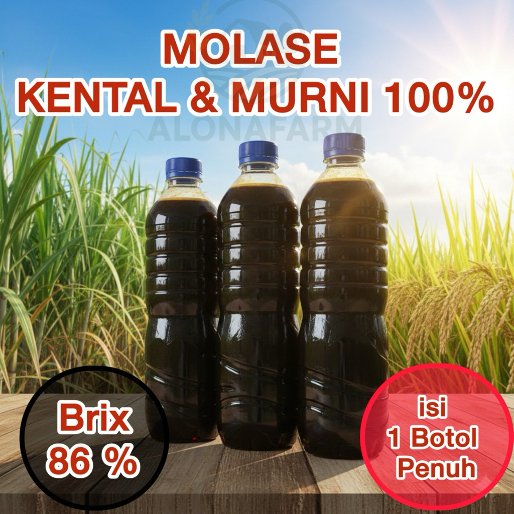 Molase Murni 100%  - Tetes Tebu Tanpa Campuran Air - Pakan Ternak, Perikanan & Fermentasi