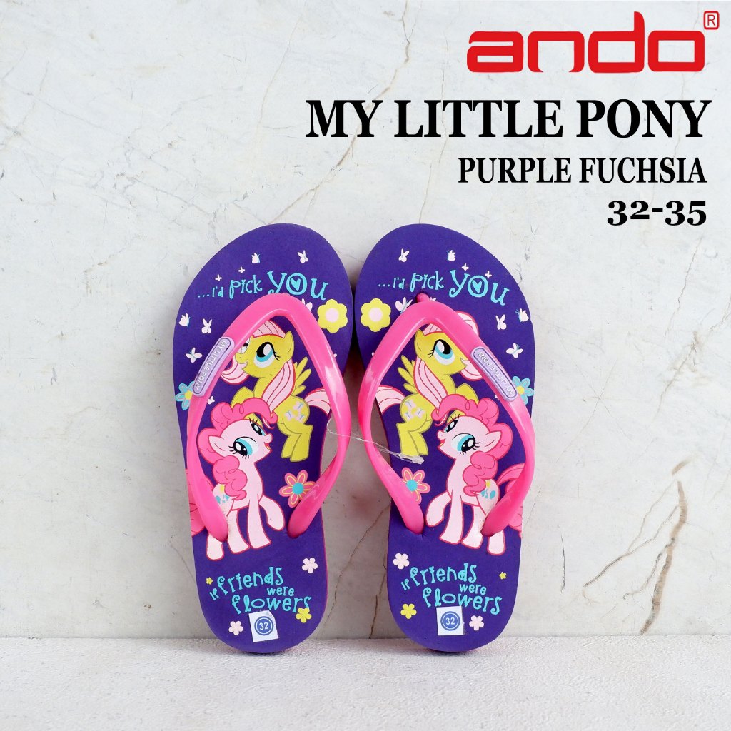 Sandal Ando karakter anak - size 28-35 - MY LITTLE PONY & FROZEN 801 & MICKEY 1801 & HK 9910 & HK 15
