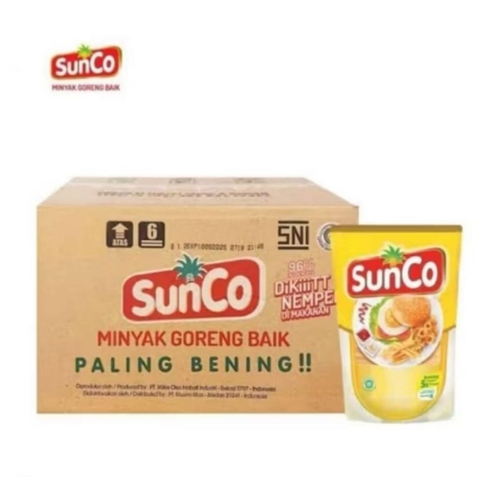 Promo Minyak Goreng Sunco 2 Liter 1 dus isi 6x2liter
