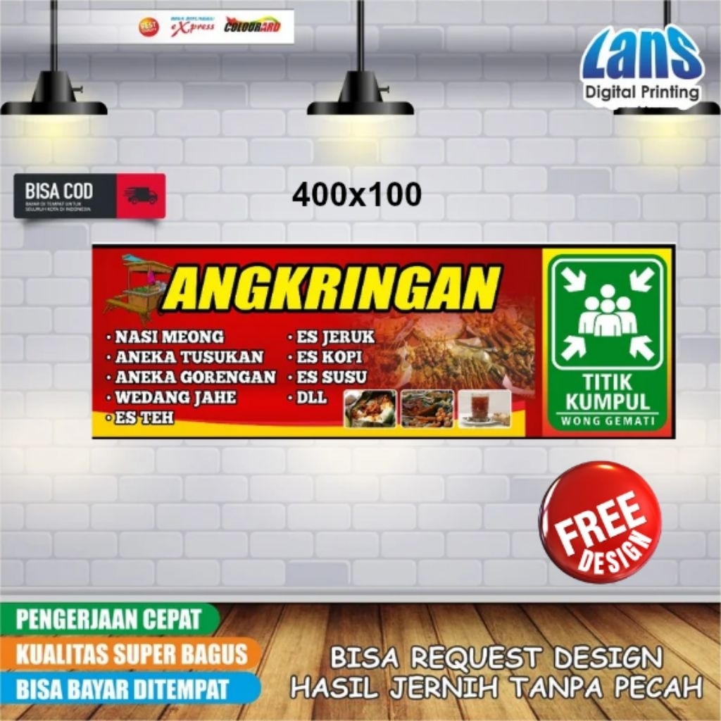 Banner Spanduk Angkringan Custome Free Design