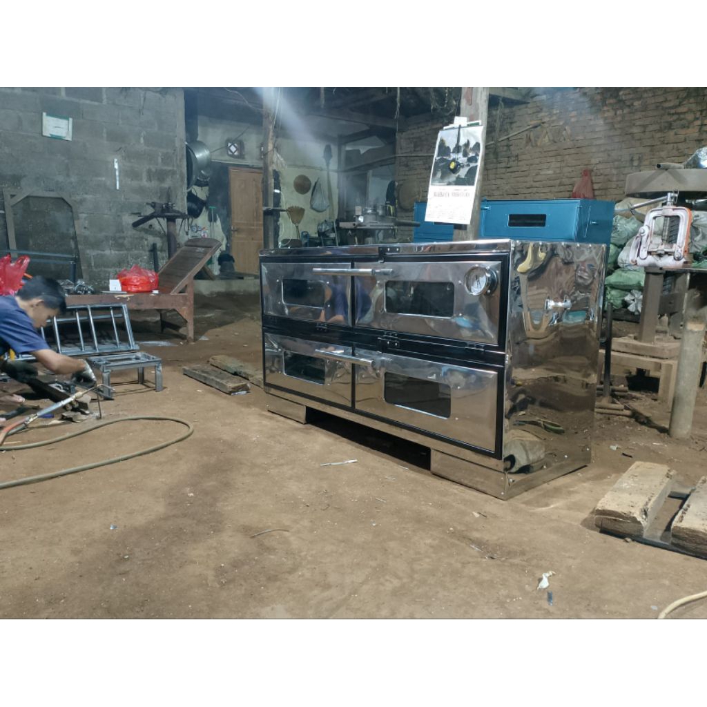 OVEN GAS UKURAN 200×50×70 BAHAN STAINLESS KUALITAS D JAMIN BAGUS...