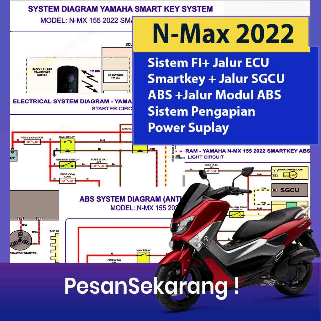 Modul Diagram FI-SCU-SGCU-ABS-Starter Yamaha Nmax 2022
