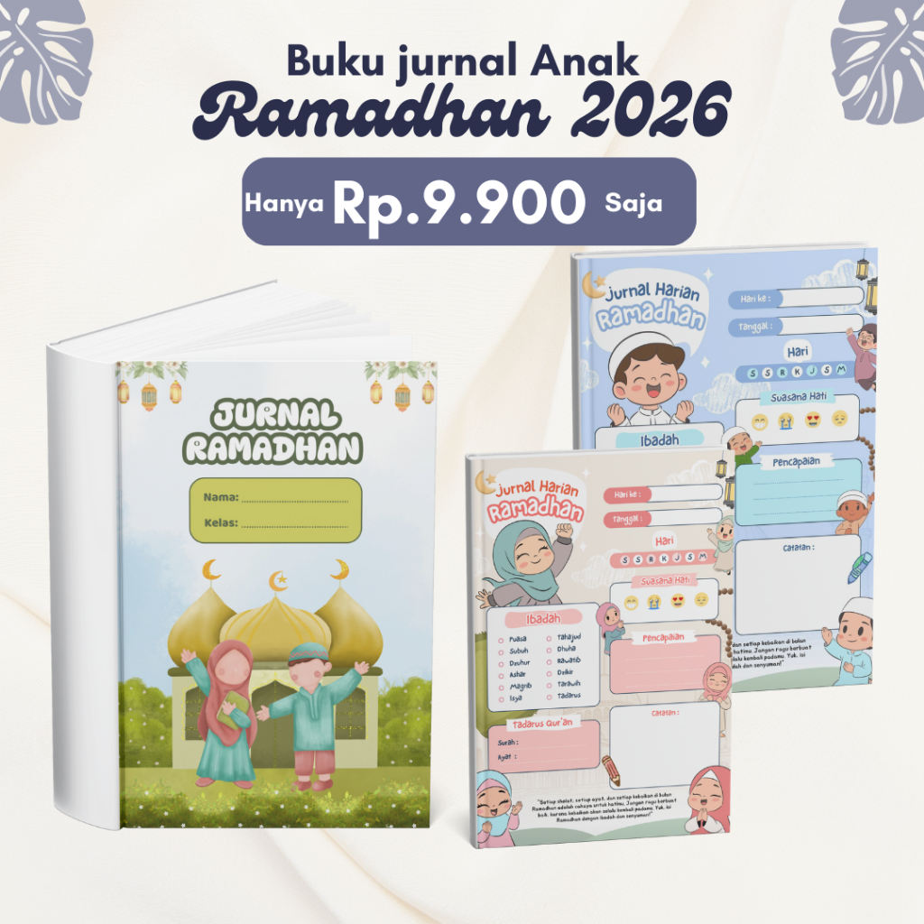 Buku Jurnal Ramadhan Anak 2026 Ramadhan Checklist