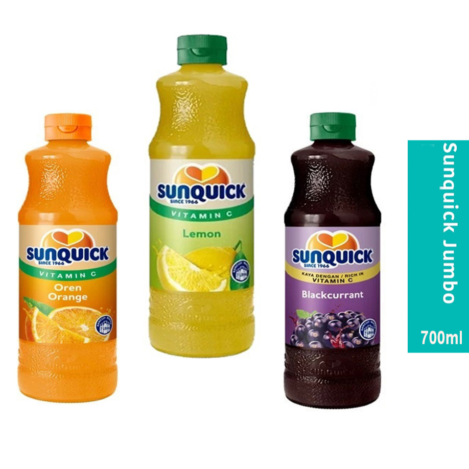 Sun Quick Orange, Blackcurrant, Lemon 700Ml / SunQuick Orange / SunQuick Blackcurrant / SunQuick Lem