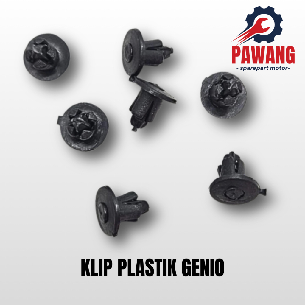 BAUT + KLIP PLASTIK GENIO - BAUT KLIP KANCING BODY RIVET PLASTIK