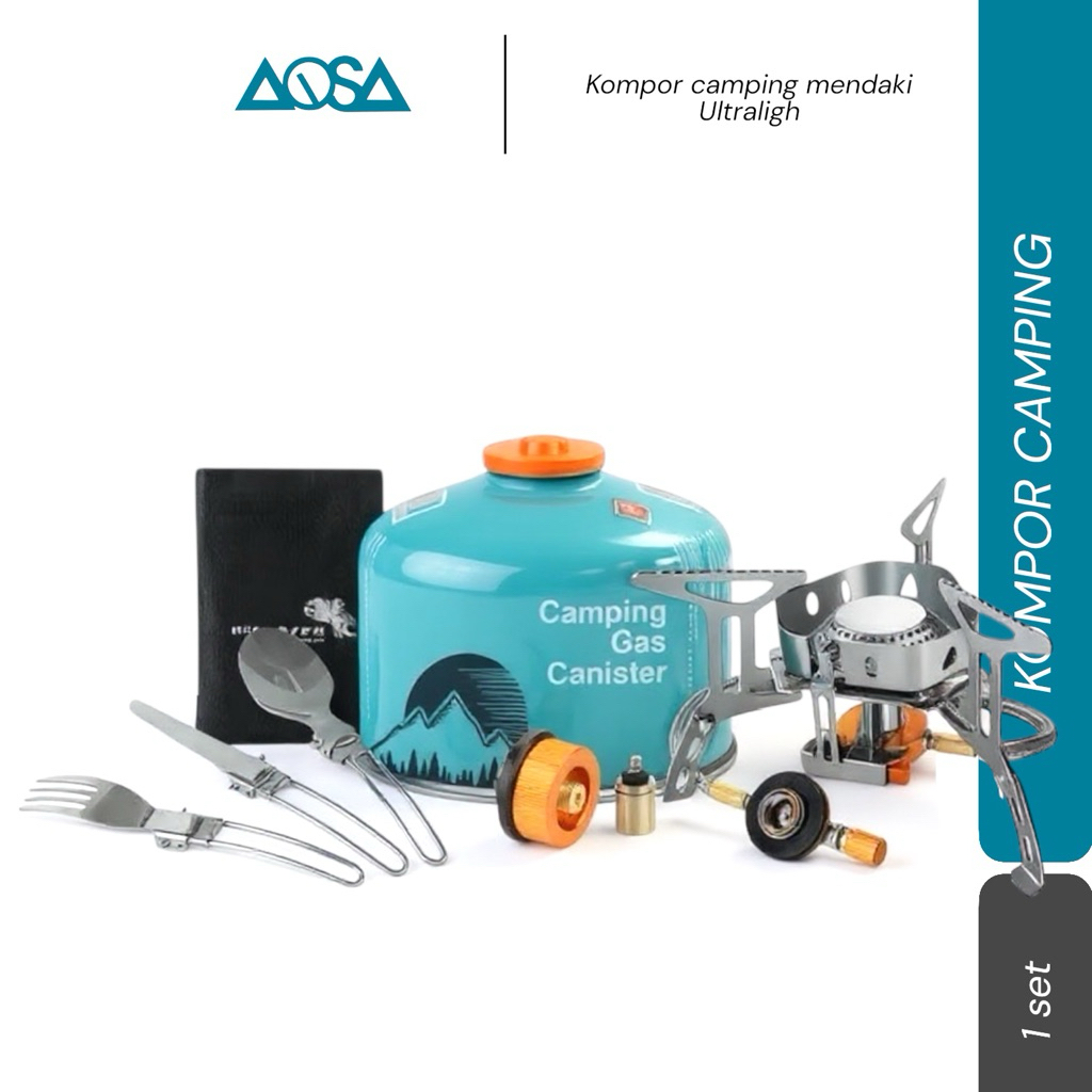 kompor ultralight set camping / kompor mendaki ultralight